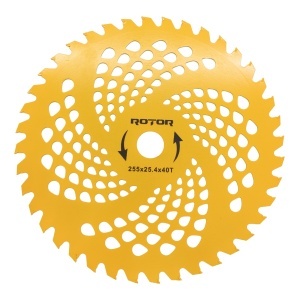 Disc motocoasa Premium cu dinti Vidia 40T 255×25.4×1.5mm Rotor - Img 2
