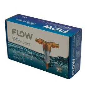 F-PF-B01 Filtru apă cu purjare din alamă cu sită inox FLOW - Img 9