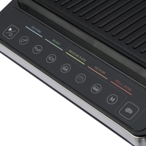 Gratar electric BÖHM HOME BEGM160DS, 1600 W, placi detasabile antiaderente, afisaj digital, control tactil - Img 6