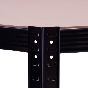 Raft de colț negru 70x45x180 cm pentru depozitare ROTOR - Img 6