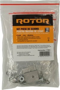 Set de piese de schimb pentru masina de legat: cutit, arc, surub ROTOR - Pachet 10 bucati - Img 2
