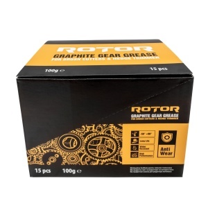 Vaselină grafitată pentru reductor motocoasă și foarfecă de gard viu ROTOR 100g, 15 bucati-bax - Img 5