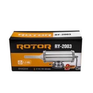 Aparat manual de facut carnati ROTOR RY-2003, 1,5 kg, orizontal, inox alimentar, 3 palnii, fixare pe masa cu ventuza - Img 4