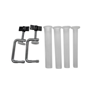 Aparat manual de facut carnati ROTOR RY-2010PA, orizontal, 5,5 kg, cuva rabatabila din inox alimentar, 4 palnii, fixare pe masa cu cleme - Img 3