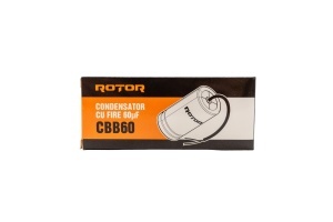 CBB60 Condensator cu fire 60µF 45x95 mm 450V ROTOR - Img 3
