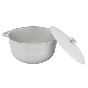 Ceaun tuci aluminiu alimentar cu capac, capacitate 10 litri ROTOR