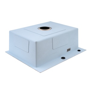 Chiuvetă de bucătărie din inox alimentar SUS304 BH6050S BÖHM Satin 600X500X215 mm - Img 3