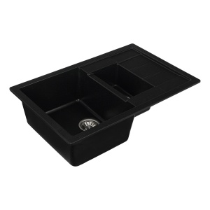 Chiuveta de bucatarie Elefant Premium Toskana Negru metalic 775x495 mm - Img 4