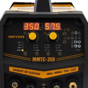 MMTC-350 MIG/MMA/TIG/CUT aparat de sudura cu electrozi 4 in 1 ROTOR - Img 6