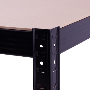 Raft de colț negru 70x45x180 cm pentru depozitare ROTOR - Img 3
