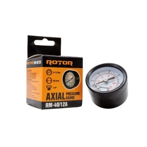 RM-40/12A, Manometru axial apa 0-12 bar, 40 mm, conexiune 1/4", ROTOR - Img 1