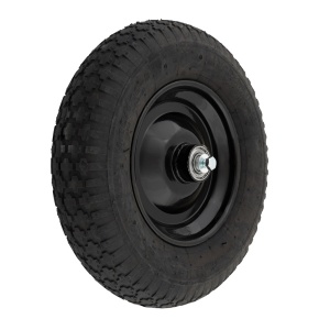 Roata pneumatica pentru roaba ROTOR RRPN4.8/4.0-8R/C, 4.00-8, cauciuc, janta metalica, ax 20 x 93 mm inclus