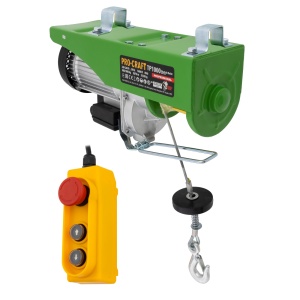 Troliu electric palan PROCRAFT TP1000, 1600 W, capacitate ridicare 1000 kg, inaltime 20 m