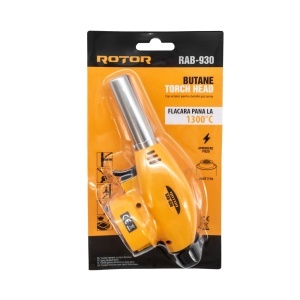 Cap arzător pentru butelie gaz spray, aprindere piezo, conectare filet 7/16 ROTOR RAB-930 - Img 3