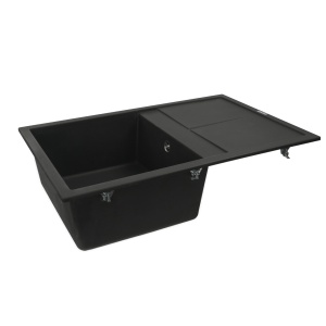 Chiuveta de bucatarie Elefant Premium Selena Negru 785x495mm - Img 6