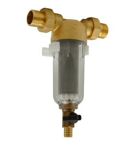 F-PF-B01 Filtru apă cu purjare din alamă cu sită inox FLOW - Img 3