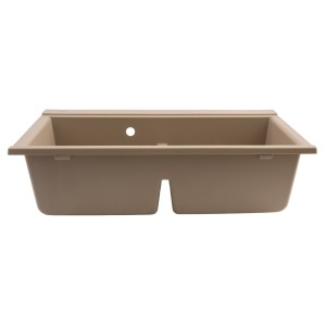 FCB-8550SS/2, Chiuveta de bucatarie din granit cu doua cuve, seria SIMILAR, Sahara, 855x505x230 mm, FLOW - Img 2
