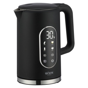 Fierbator electric BÖHM HOME BKPD220B17, 1850-2200 W, 1,7 L, temperatura reglabila 40-100°C, ecran tactil, mentinere la cald