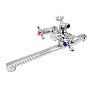 FL BB-535ZC, Baterie cada cu para de dus, zinc, crom, FLOW - Img 3