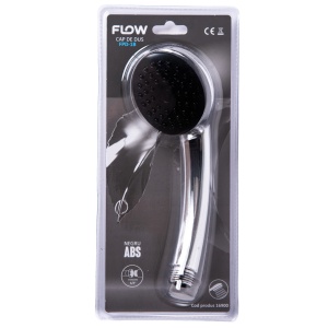 FPD-1B Cap de duș negru ABS, FLOW