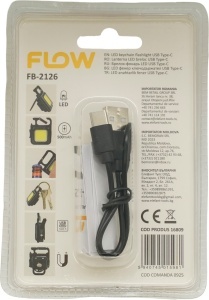 Lanternă LED tip breloc cu magnet și desfăcător FLOW FB-2126 - Img 7