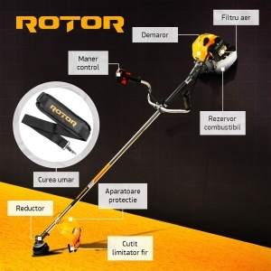 Motocoasa pe benzina R5500 ROTOR 4.7 CP , 5500 Watti - Img 2