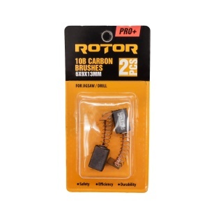 Perii de carbune ROTOR 10B pentru fierastrau pendular / bormasina, 6 x 9 x 13 mm, set 2 bucati - Img 3