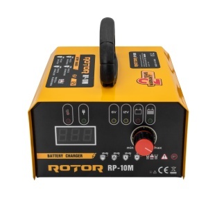 Redresor auto ROTOR RP-10M, 220-240 V, 6/12 V, 10 A, pentru baterii 10-150 Ah - Img 3