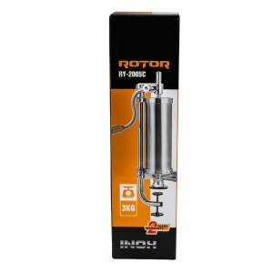 Aparat manual de facut carnati ROTOR RY-2005C, vertical, 3 kg, inox alimentar, 4 palnii, fixare pe masa cu clema - Img 4