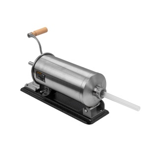 Aparat manual de facut carnati ROTOR RY-2006PA, orizontal, 3,5 kg, inox alimentar, cuva rabatabila, 4 palnii, fixare pe masa cu cleme - Img 2