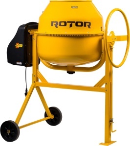 Betonieră 165L cu motor acoperit ROTOR RB165 900 W, 29.5 rpm - Img 3