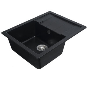 Chiuveta de bucătărie Elefant Premium Intenso , Negru 465x340 mm - Img 5