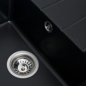 Chiuveta de bucătărie Elefant Premium Intenso , Negru metalic 465x340 mm - Img 6
