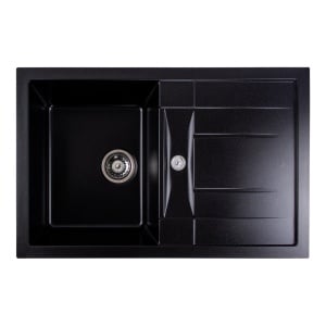 Chiuveta de bucătărie Elefant Premium Troya 7850 , Negru metalic 776x496 mm