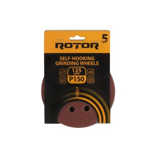 Disc abraziv pentru slefuitor cu excentric ROTOR 125 P150 - Pachet 5 bucati