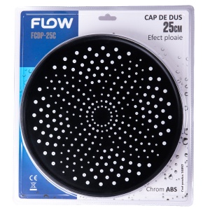 FCDP-25C Cap de duș 25 cm tip ploaie, crom ABS, FLOW
