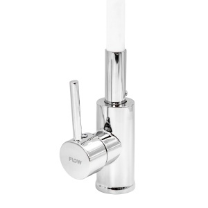 FL XI-CW451ZW, Baterie bucatarie cu pipa flexibila, zinc, alb, FLOW - Img 2