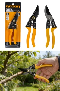 Foarfecă de grădină cu mâner cauciucat ROTOR - Img 3