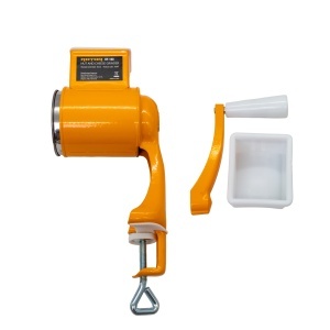 Masina manuala de macinat nuci si branza ROTOR RY-160, razatoare metalica, fixare pe masa cu clema, pentru nuci, alune, branza si cascaval tare - Img 2