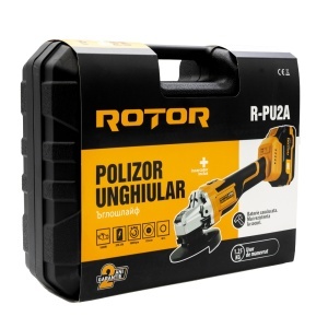 Polizor unghiular cu acumulator ROTOR R-PU2A 20V / 2Ah, brushless - Img 11