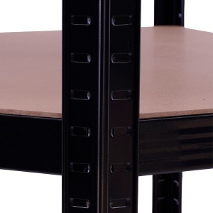 Raft de colț negru 70x45x180 cm pentru depozitare ROTOR - Img 7