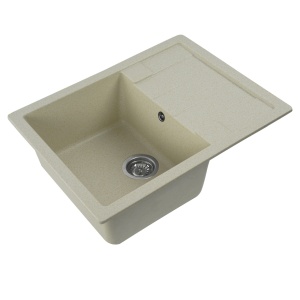 Chiuveta de bucătărie Elefant Premium Intenso , Nisip BEJ 465x340 mm - Img 5