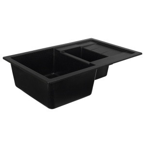 Chiuveta de bucatarie Elefant Premium Toskana Negru metalic 775x495 mm - Img 5