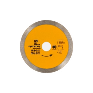 Disc diamantat continuu ROTOR 125x1.2x10x22.23 mm pentru beton - Img 2
