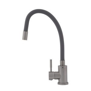 FB-011 Ref Grey – Baterie bucătărie SUS 304 cu pipă flexibilă gri VITAL FLOW - Img 2
