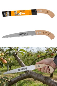 Fierăstrău manual 270 mm cu mâner din lemn ROTOR