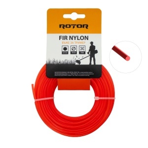 Fir nylon profil rotund 4 mm x 15 m pentru motocoasă ROTOR