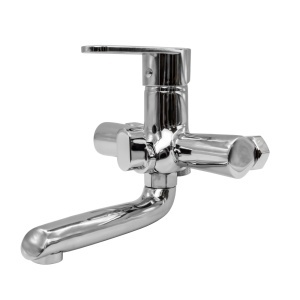 FL 066A-401ZC, Baterie cada cu para de dus, zinc, crom, FLOW - Img 2