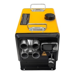 Incalzitor diesel ROTOR RID-12, 12 kW, 12V/24V/230V, rezervor 5 L, 4 iesiri aer cald din aluminiu, control LCD, telecomanda, portabil - Img 2
