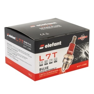 L7T Bujie pentru motoare 2T, 1 electrod M14*1.25MM, Elefant - Img 3